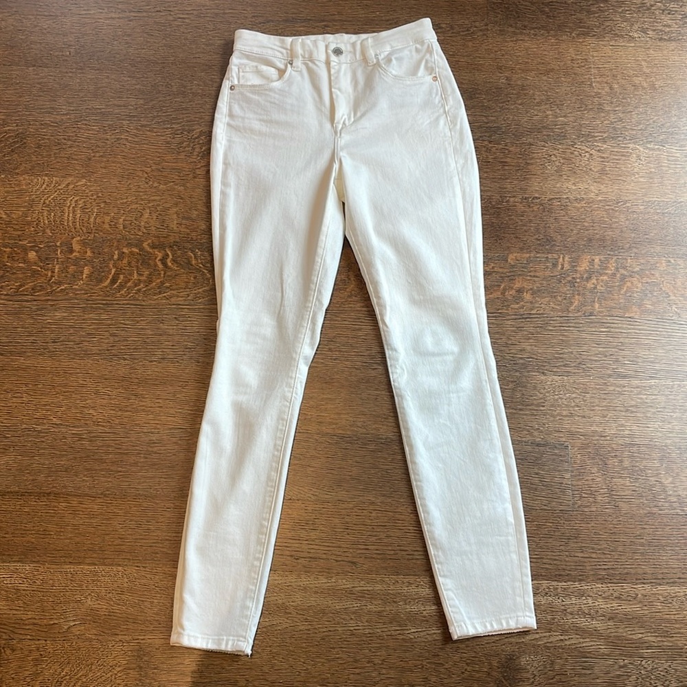 Blank NYC The Great Jones High Rise Skinny white jeans